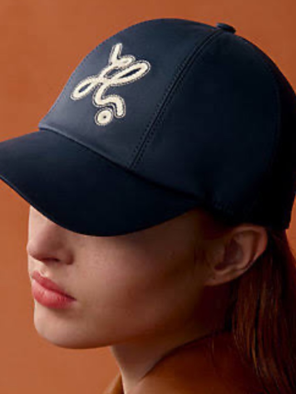 🏇 Hermes. Serena Nautic Navy Blue Cap Baseball Hat 🧢
